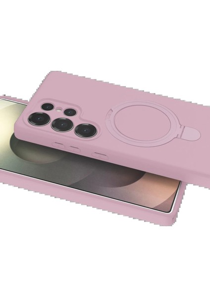 Samsung Galaxy S25 Ultra Regal Magsafe Standlı Kapak - Açık Pembe fırsatları