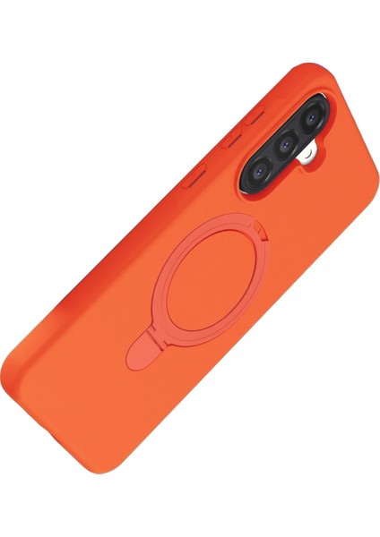 Nrzsnt Newface Samsung Galaxy A17 5g Regal Magsafe Standlı Kapak - Turuncu fırsatları