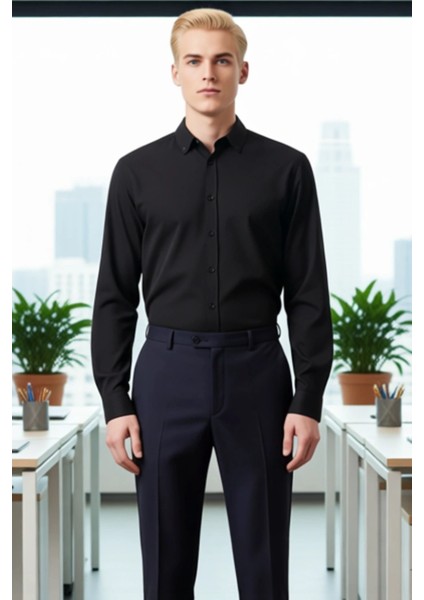 Erkek Dokulu Slim Fit Gömlek Çağdaş Tasarımı ve Konforlu Yapısıyla Öne Çıkan Bir Parça Şık fırsatları