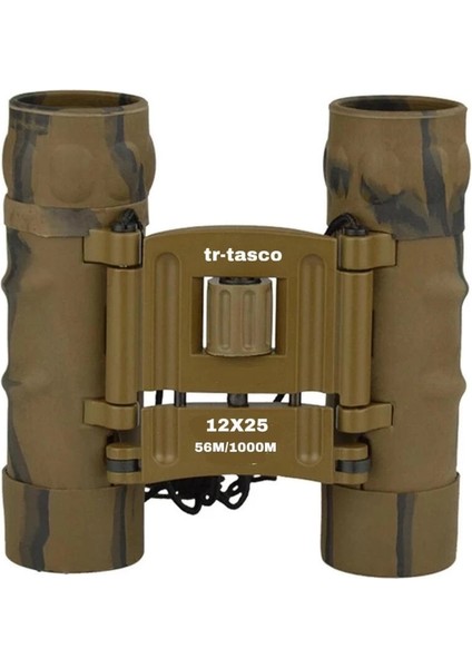Trtasco 12X25 El Dürbünü 1000M/56M Geniş Görüş Alanlı Kamuflaj fiyatları