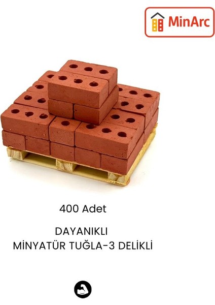 Minyatür Inşaat Keşif Seti-Dayanıklı 3 Delikli Minyatür Tuğla (500+) Hobi & Maket Ev fiyatları