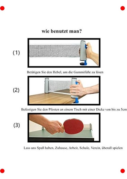 Geri Çekilebilir Masa Tenisi Ağı - Ayarlanabilir modelleri