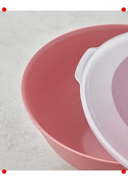 Plastik Saklama Kabı Seti - 3 Boyutlu, Pembe modelleri