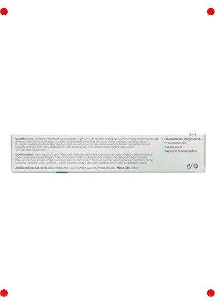 Onarıcı ve Nemlendirici Cilt Bakım Kremi 30GR modelleri