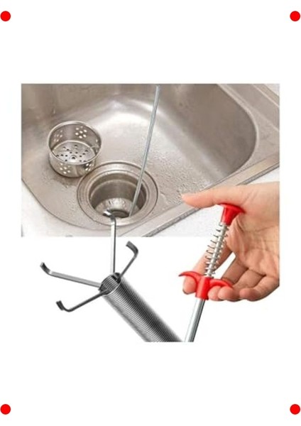 Esnek Gider Borusu Tıkanıklık Açma Çubuğu 90 cm