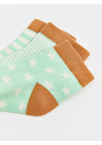 Yeni Sezon Baskılı Erkek Bebek Soket Çorap 3'lü modelleri