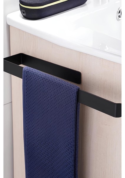 Metal Mat Siyah Havluluk