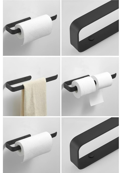 Metal Mat Siyah Havluluk modelleri