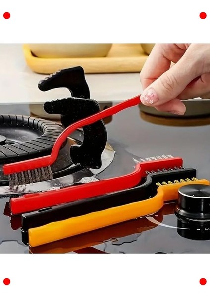 6'lı Mini Tel Fırça Seti - Pirinç, Çelik, Naylon indirimleri