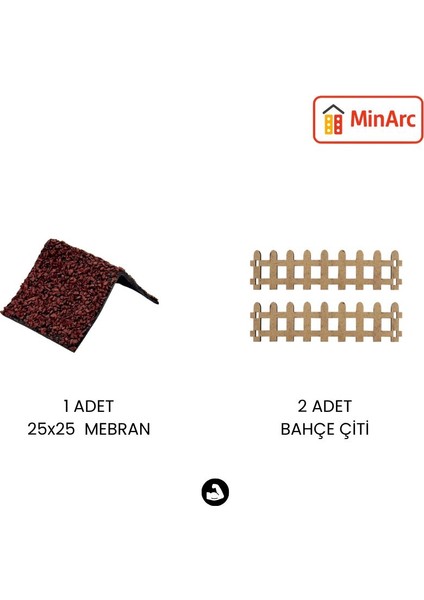 Minyatür Inşaat Keşif Seti-Dayanıklı 3 Delikli Minyatür Tuğla (500+) Hobi & Maket Ev