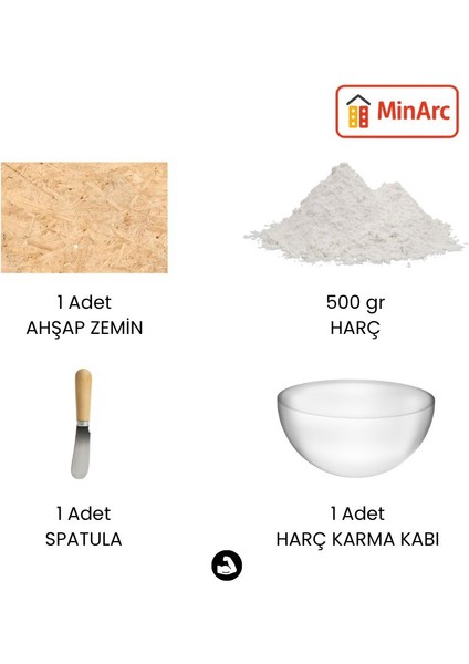 Minyatür Inşaat Keşif Seti-Dayanıklı 3 Delikli Minyatür Tuğla (500+) Hobi & Maket Ev