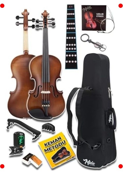Profesyonel 4/4 Tam Boy Keman Seti (Full Aksesuarlı) fiyatları