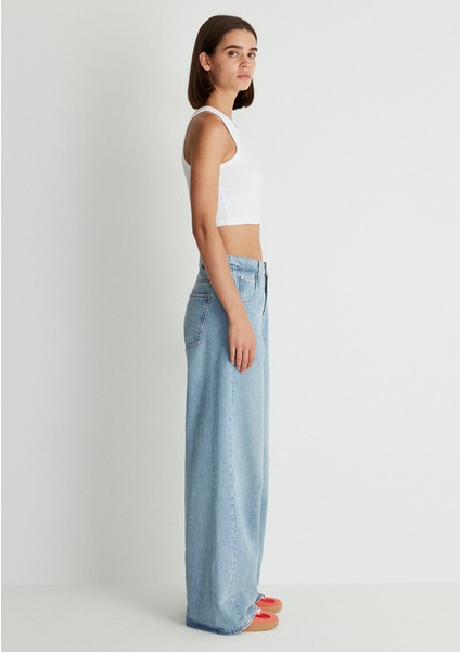 Siena Iconic Gölgeli Açık Mavi Jean Pantolon 1010763-89104