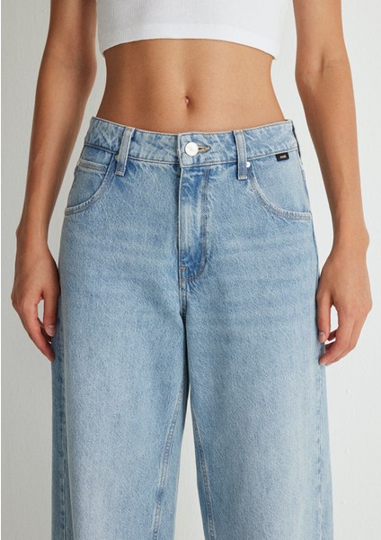 Siena Iconic Gölgeli Açık Mavi Jean Pantolon 1010763-89104