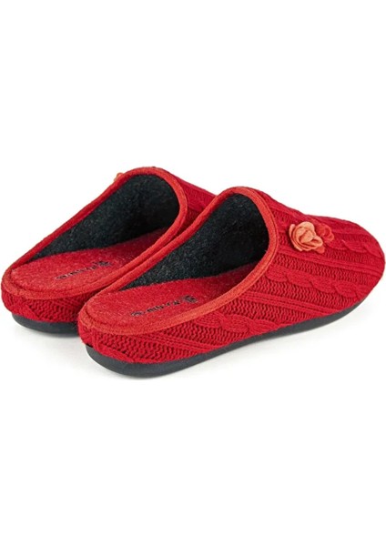 Melody Kırmızı Anatomik Iç Tabanlı Örgü Model Ev Terliği indirimleri