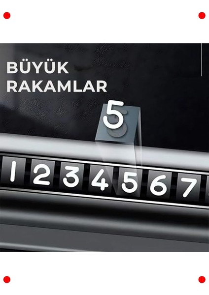 Çevirmeli Araç Içi Gizlenebilir Park Numaratör fiyatları