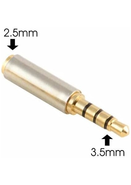 3.5 mm Erkek 2.5 mm Dişi 3 Boğum 4 Kutup 3.5mm To 2.5mm Çevi fiyatları