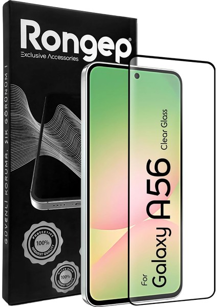 A56 Için Ekran -Static Temperli Cam 9h Sertliğinde Ekranı Kaplayan Görüntü Kalitesini ve Dokunmatiği Etkilemeyen Darbelere ve Çizilmeye Karşı Premium Koruma