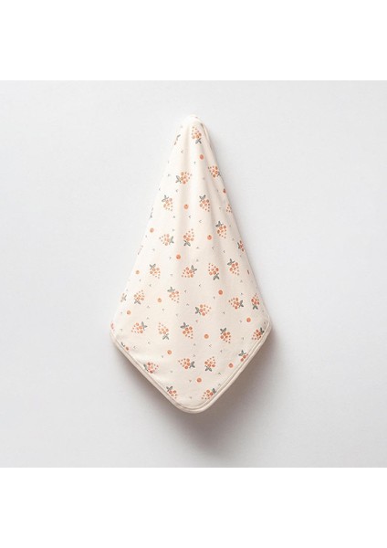 BUBBLES%100 Pamuk Baskılı, Çift Katlı Bebek Battaniyesi (Üzüm)