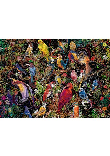 1000 Parçalı Puzzle Kuşlar