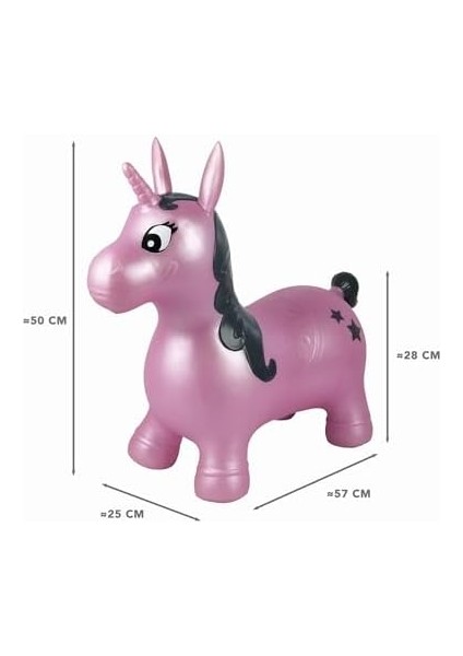 Şişme Atlama Makinesi, Kapalı ve Açık, Ergonomik Tasarım, El Pompası Dahil, Pembe, BG050UNI modelleri