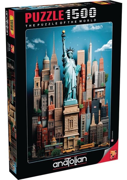Puzzle - New York / 1500 Parça Puzzle, #4578