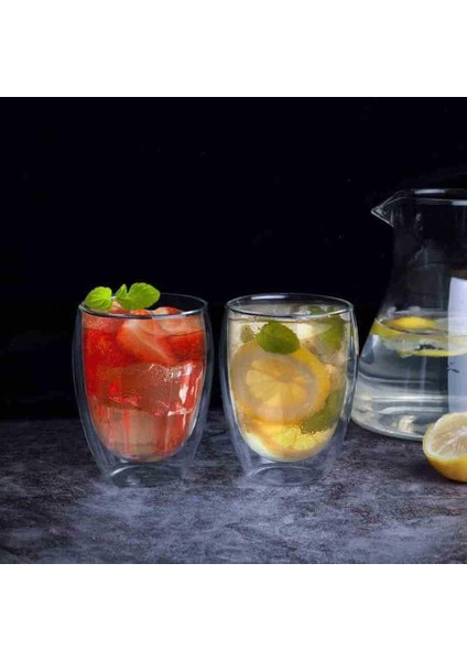 2 Adet Çift Cidarlı Iki Katmanlı Borosilikat Cam, Yalıtımlı Cappuccino Kahve Kupası, Şık ve Dayanıklı Tasarım, Dayanıklı,termisil Kupa (250 Ml) modelleri