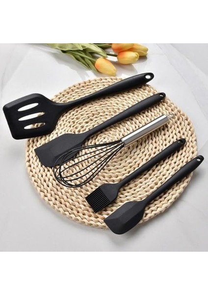 Parça Siyah Silikon Spatula Seti | Yanmaz, Yapışmaz ve Dayanıklı fiyatları