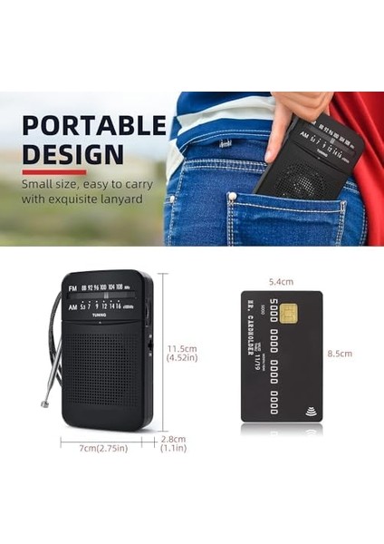 HT-263 Taşınabilir Am/fm Radyo Küçük Boy Cep Radyosu Pilli Radyo K-263 fiyatları