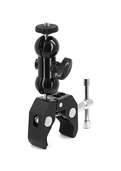 Dual Ball Heads Arm + Super Clamp Kelepçe