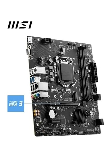 Msı MB Pro H510M-B Soket 1200 Ddr4 2933MHZ,M.2 Usb3.2 1x 1g Lan Matx(Yalnızca 10. Nesil Destekli) Anakart modelleri