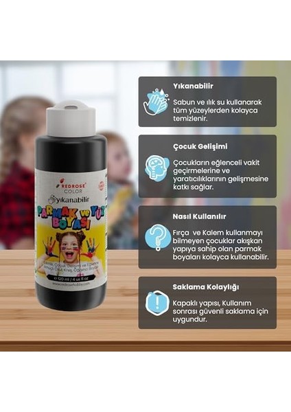 Rose Siyah Parmak 120 ml fiyatları