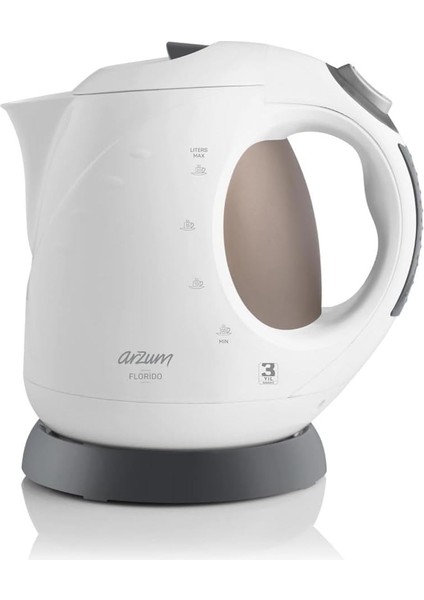 AR3014 Su Isıtıcısı, Plastik, 2 L Hacim, 2000 W, Beyaz