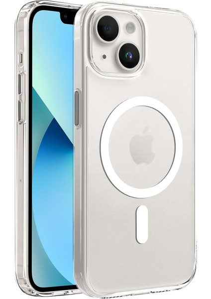 13/14 Için ile Uyumlu Supermatt Serisi Arkası Parmak Izi Tutmayan Sert Mat Polikarbonat Kenarları Tpu Silikon Metal Tuşlu Premium Şeffaf Kılıf Kapak (Manyetik, 13-14)