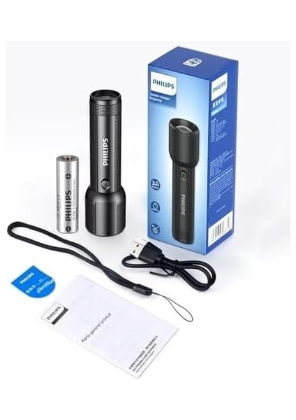 SFL2203 450 Lümen 5W LED El Teleskopik Zoom Sos Modlu Metal Gövdeli Şarj Edilebilir Uzun Menzilli modelleri