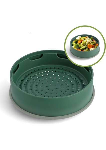 Steamy Yeşil 24 cm Buharda Pişirici