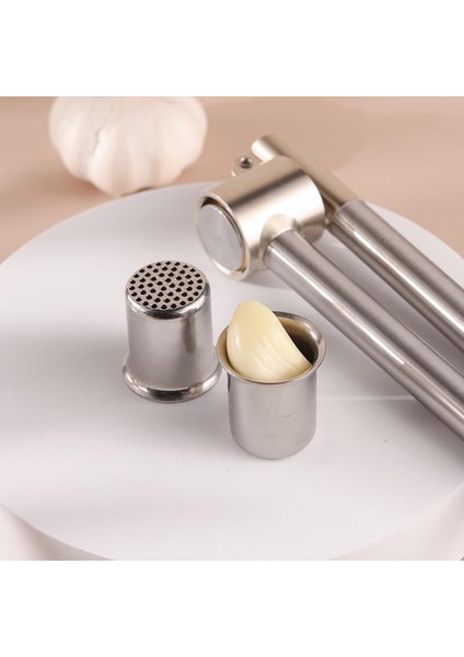 Sarımsak Ezici, Paslanmaz Çelik, Gümüş, 18 x 5 x 3 cm fiyatları