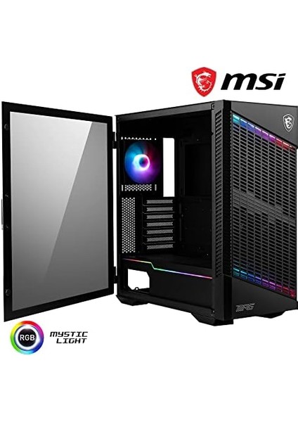 Msı Mpg Velox 100P Aırflow Temperli Cam 1 x A-Rgb Fan 5 x 120MM Fan Atx Gaming Bilgisayar Kasası modelleri