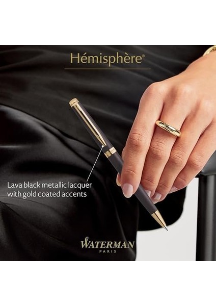 Hemisphere 25 Metalik Siyah Gt Tükenmez modelleri