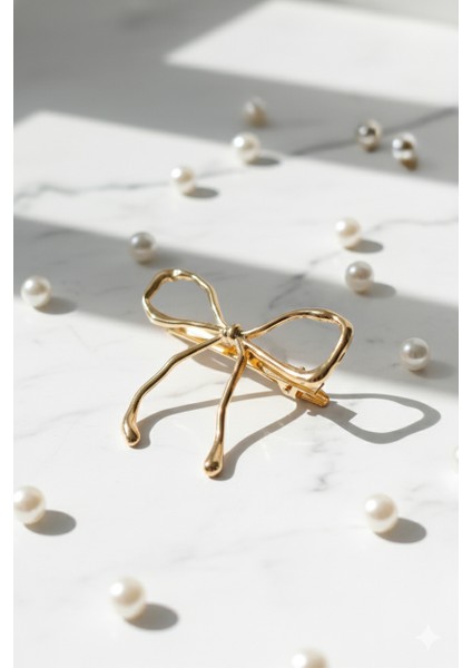 Kurdele Şeklinde Metal Toka, Metal Klipsli Fiyonk Toka