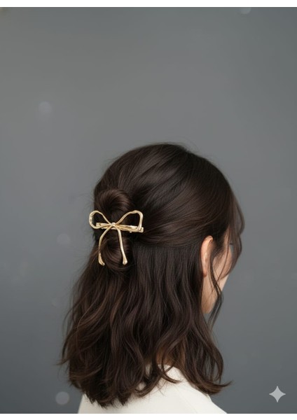 Kurdele Şeklinde Metal Toka, Metal Klipsli Fiyonk Toka