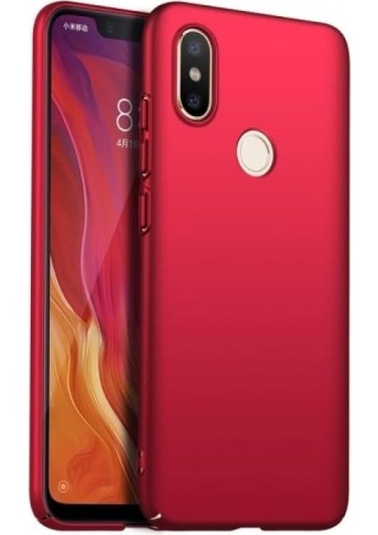 P20 Lite Uyumlu Sert Rubber Silikon Kılıf (Kırmızı)