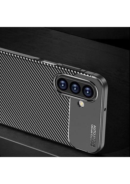 Galaxy A17 ile Uyumlu Silikon Kılıf Tpu Negro Silikon Ultra Slim Fit Kılıf Ile Uyumlu Karbon Delux Kılıf Siyah fiyatları
