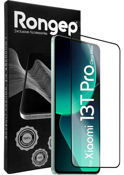 13T Pro Için Ekran Koruyucu Anti-Static Temperli Cam 9h Sertliğinde Ekranı Kaplayan Görüntü Kalitesini ve Dokunmatiği Etkilemeyen Darbelere ve Çizilmeye Karşı Premium Koruma