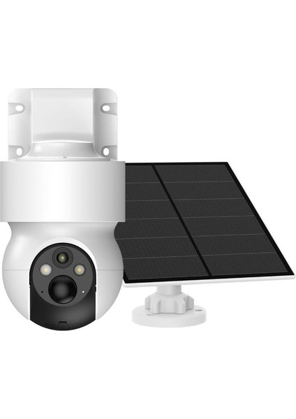 Smart Akıllı Dış Mekan Güvenlik Kamerası 350° Hareket Tespiti/takibi Fhd Video IP65 Su Geçirmez Gece Görüşü Çift Yönlü Ses Bulut/yerel Depolama LED Aydınlatmalı 4g Güneş Enerjili Kamera X7262