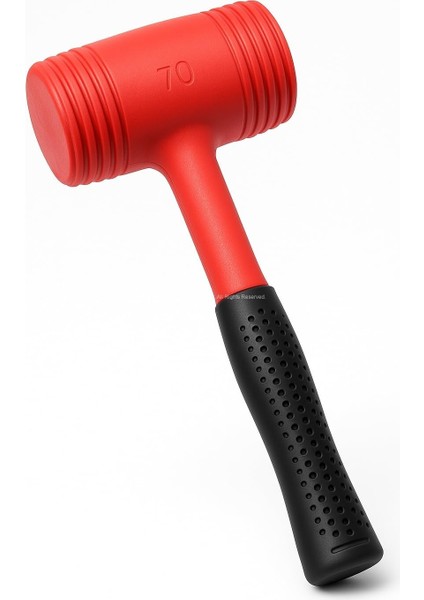 Çift Renkli Tokmak, Sert Plastik Başlık, Iz Bırakmaz, Ergonomik Kaymaz Saplı, Kaporta Işleri, Süpürgelik Montajı, Marangozluk ve Işleri Için Uygun, Dayanıklı El Aleti (70 Mm)