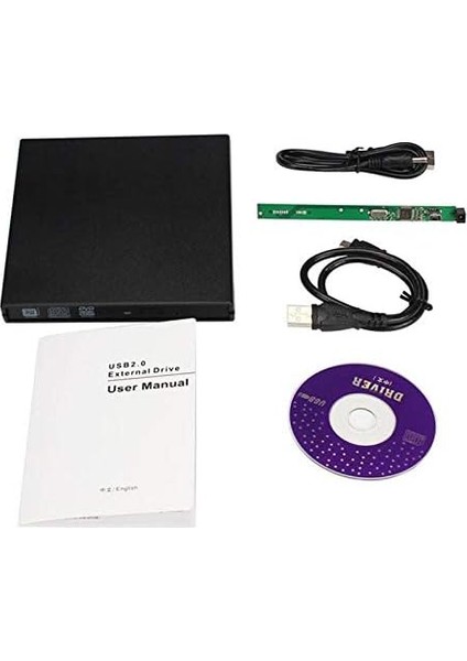 5114 USB Sata Slim 9.5mm DVD Rw Writer SSD External Harici Caddy Kutu