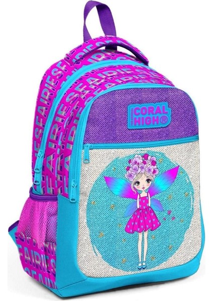 Kız Ilkokul Sırt Çantası Simli ve Parlak Okul Çantası