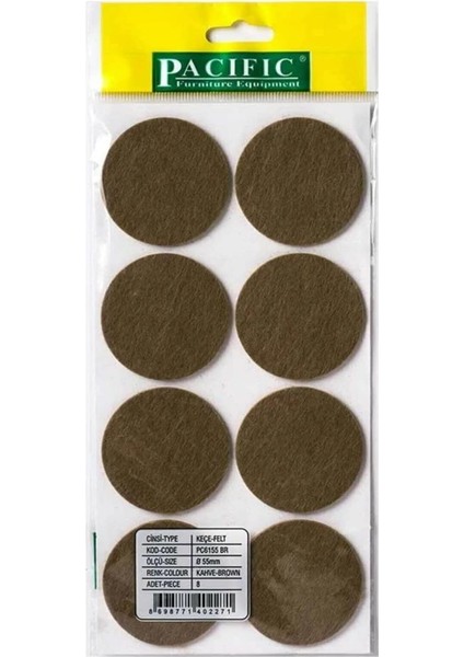 Koç Plastik Mobilya Altı Yapışkanlı Zemin Ses Kesici Keçe 55 mm