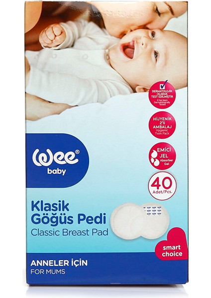 Klasik Göğüs Pedi 40 Adet 1 Adet